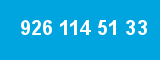 926 114 51 33 926 114 51 33